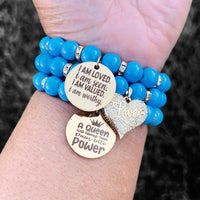 Triple Stack Bracelet Set - She is Loved