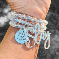 Triple Stack Bracelet Set - Wake, Pray, Slay