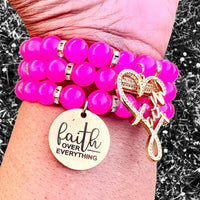 Triple Stack Bracelet Set - Faith Over Everything