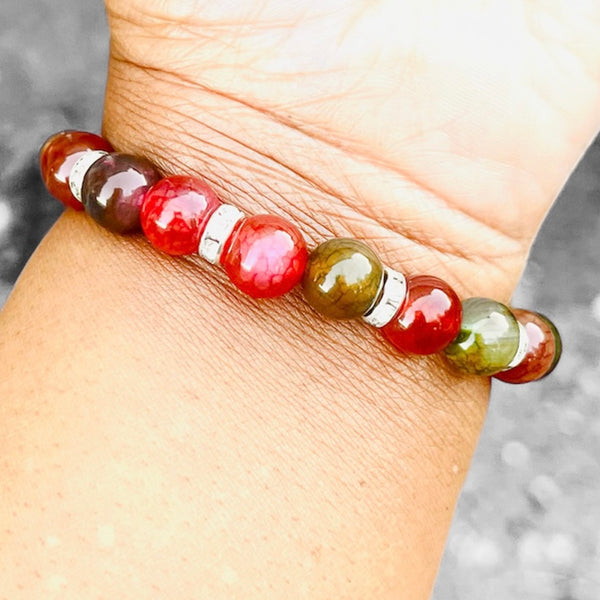 Single Bracelet - Agate Multi Color