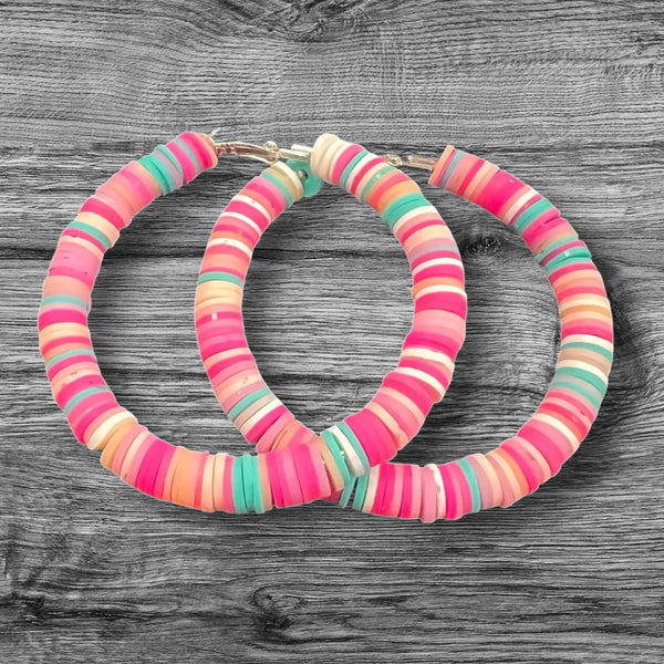 Sweet Tart Medium Beaded Earrings