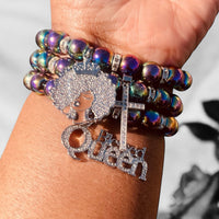 Triple Stack Bracelet Set - She is a Blessed Queen