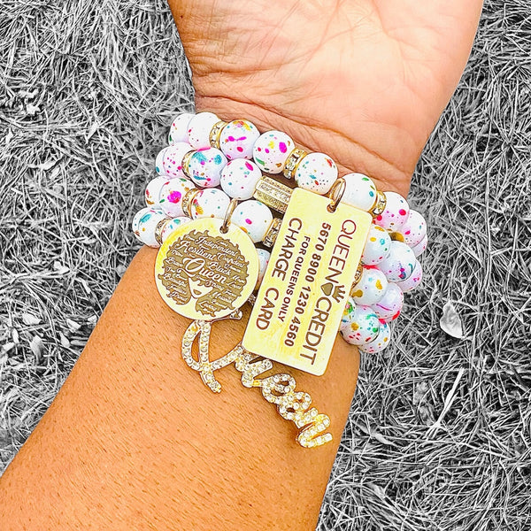 Quad Stack Bracelet Set - She is a Queen