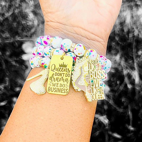 Triple Stack Bracelet Set - She Lives Like a Queen