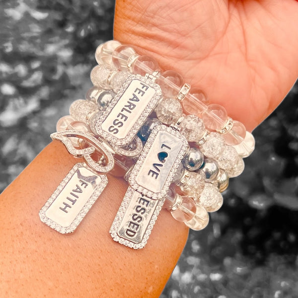 5 Stacker Bracelet Set - Positive Affirmation