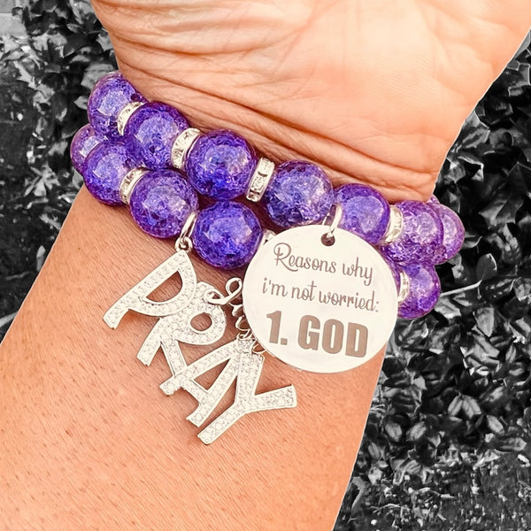 Double Stack Bracelet Set - Just Pray