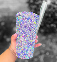 Rhinestone Tumbler - Purple Passion Bling