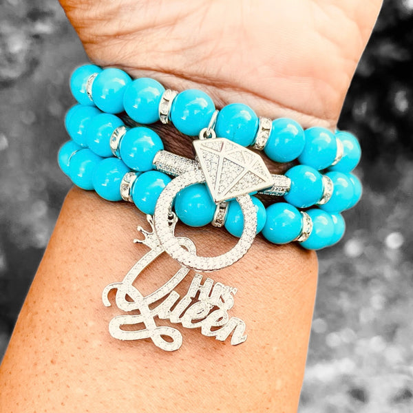 Triple Stack Bracelet Set - She is His Queen