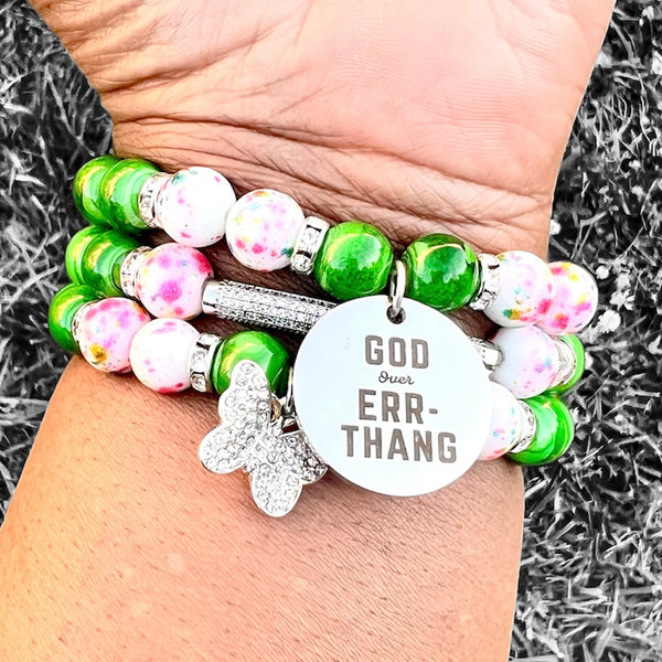 Triple Stack Bracelet Set - God Over Err-Thang