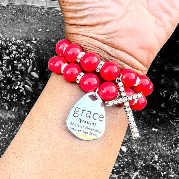 Double Stack Bracelet Set - It’s Giving Grace