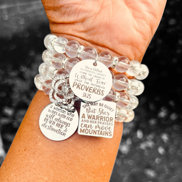Quad Stack Bracelet Set - She is a Warrior