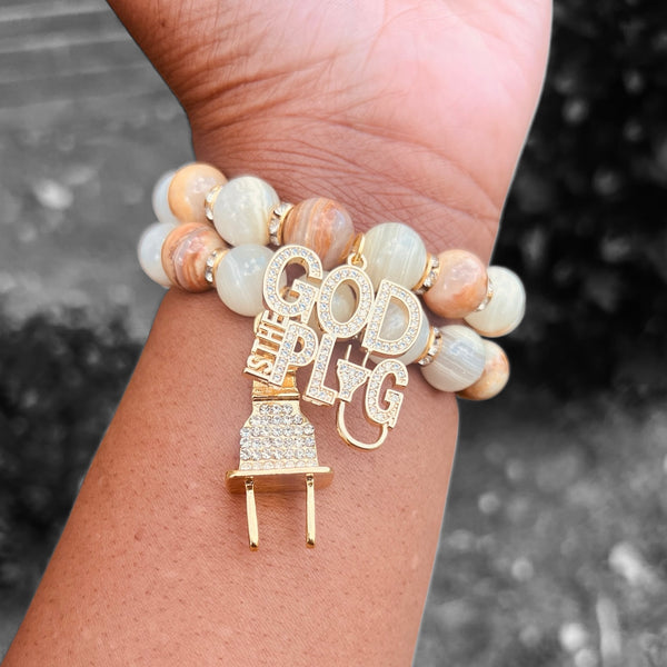 Double Stack Bracelet Set - God is the Plug
