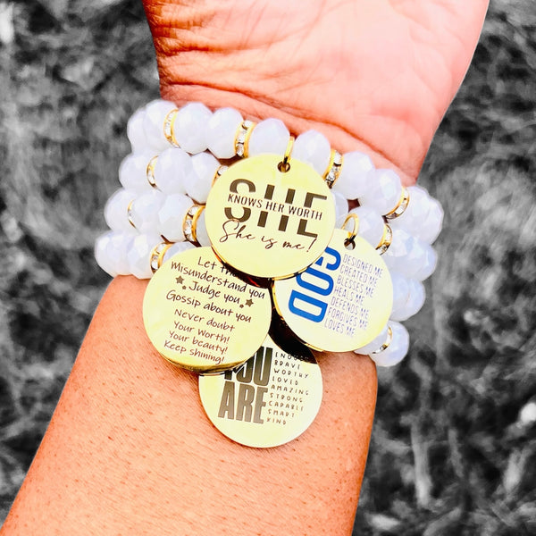 Quad Stack Bracelet Set - She Knows Her Worth