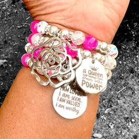 Quad Stack Bracelet Set - She is a Queen