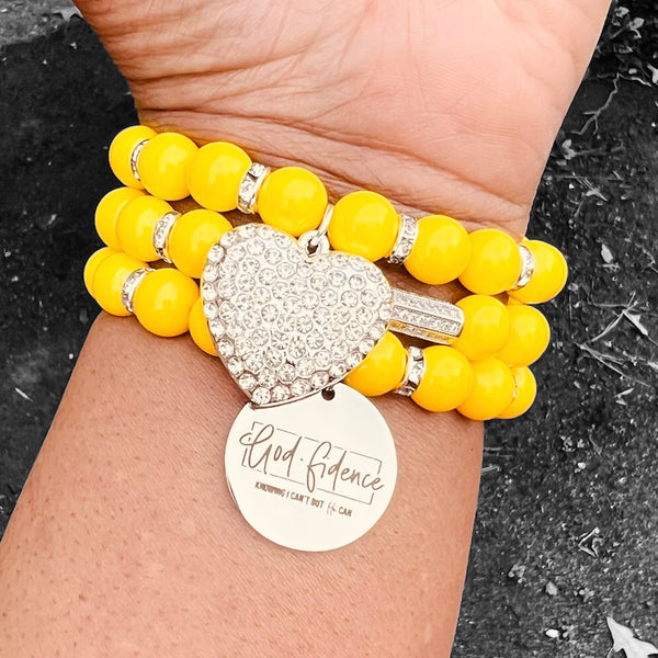 Triple Stack Bracelet Set - She Has God-Fidence