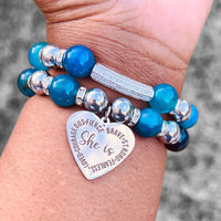 Double Stack Bracelet Set - Positive Affirmations