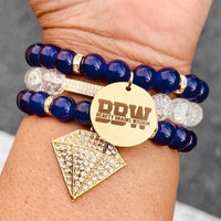 Triple Stack Bracelet Set - Beauty, Brains, Wisdom