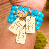 Quad Stack Bracelet Set - She is Cherished, Beautiful, and Radiant