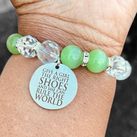 Single Bracelet - Green and Clear