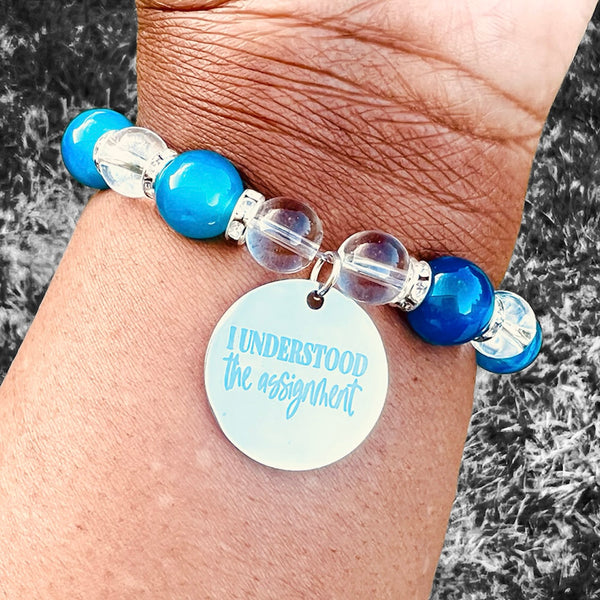 Single Bracelet - Blue and Clear