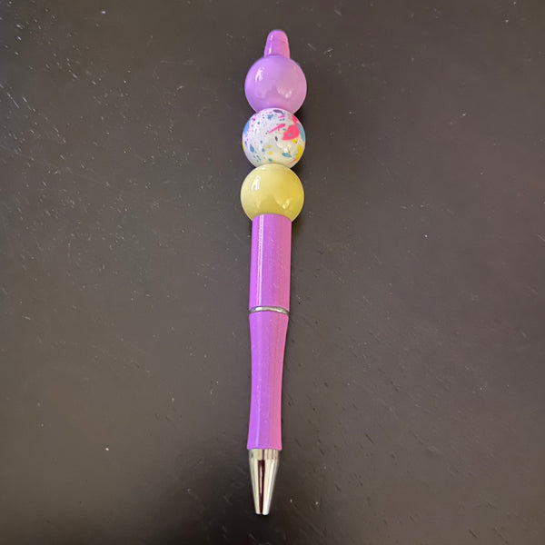 Beaded Pen - Purple