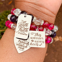 Triple Stack Bracelet Set - She is a Warrior In Heels