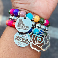 Triple Stack Bracelet Set - She is Protecting Her Peace