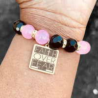 Single Bracelet - Pink and Black