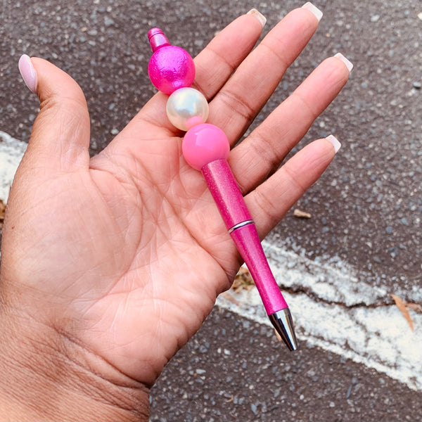 Beaded Pen - Pink