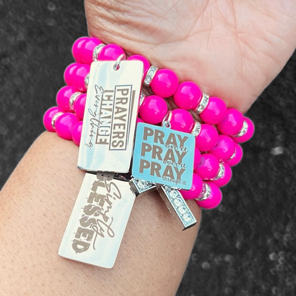 Quad Stack Bracelet Set - Prayers Change Everything