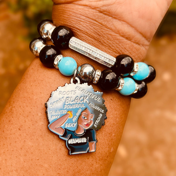 Double Stack Bracelet Set - Positive Affirmations